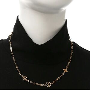 Louis Vuitton Forever Young Monogram Pendant Gold Necklace